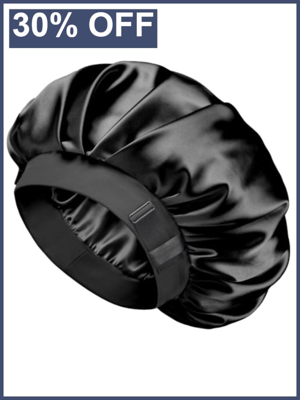 Mulberry Silk Lined Bonnet Sleeping Women Men Thick Hair Large Adjustable